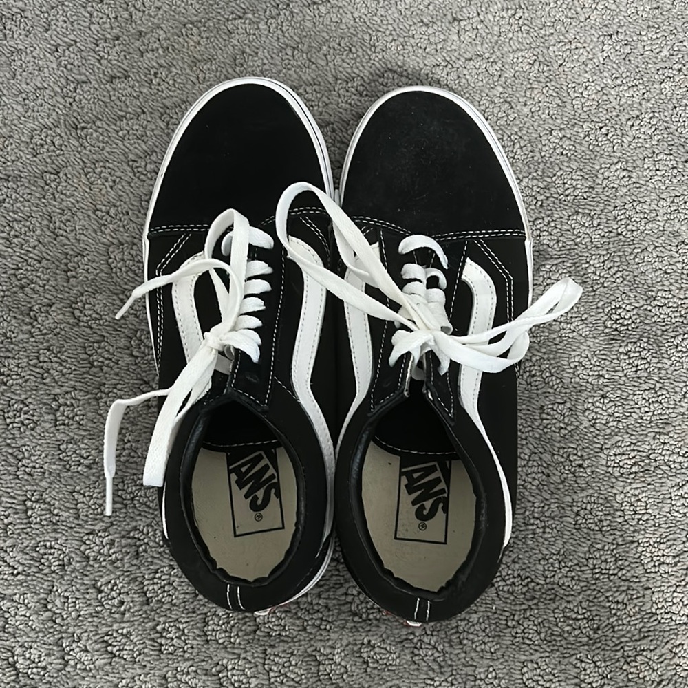Vans black size 8